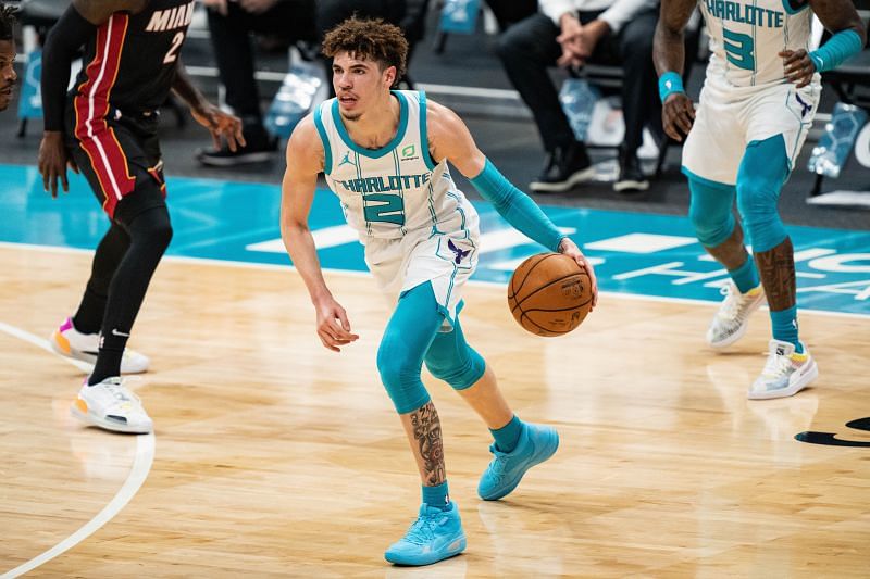 LaMelo Ball with the Charlotte Hornets is the frontrunner for NBA Rookie of the Year