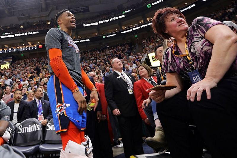 Westbrook had gotten into an altercation with a Utah Jazz fan in 2019
