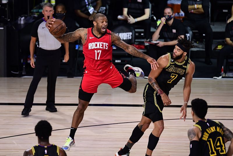 PJ Tucker (#17) played for the Houston Rockets previously