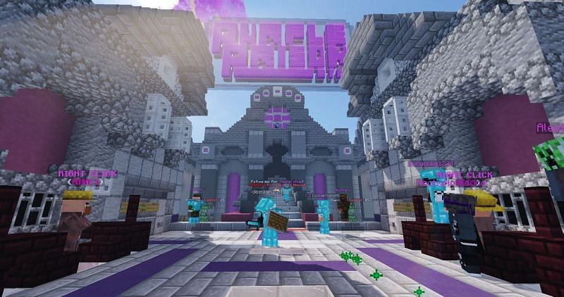 Purple Prison is undoubtedly the most iconic Minecraft Prison Server