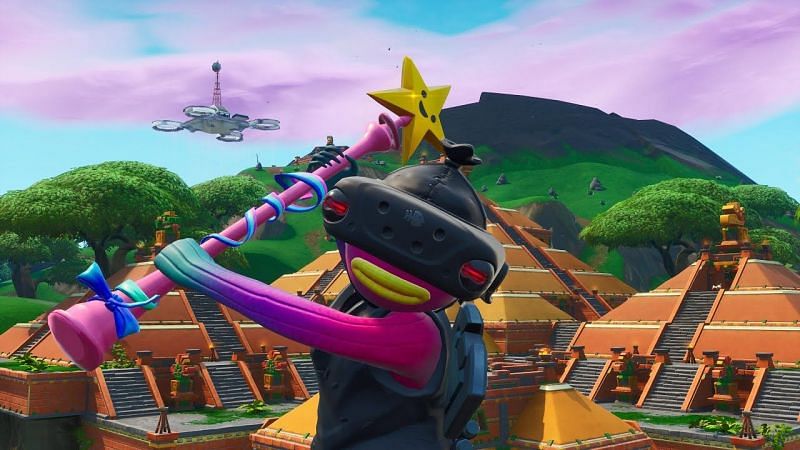 Players need to eliminate other players with a pickaxe to complete this Fortnite weekly challenge (Image via YouTube/Rez)