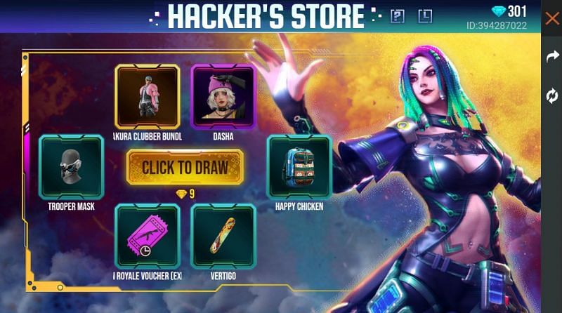 HACKER STORE EVENT FREE FIRE // HACKER STORE FULL DETAIL// I GOT HACKER  STORE BUNDLE FREE FIRE 