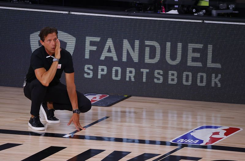 Utah Jazz' animated coach Quin Snyder