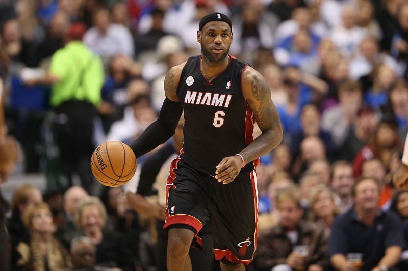 LeBron James with the Miami Heat in 2012