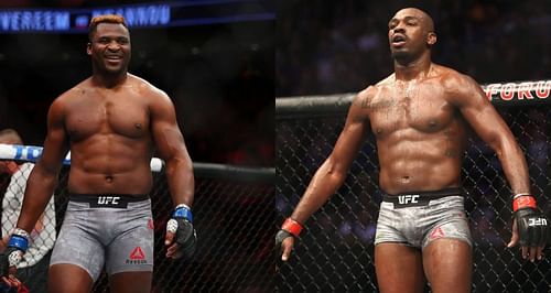 Francis Ngannou (Left) and Jon Jones (Right)