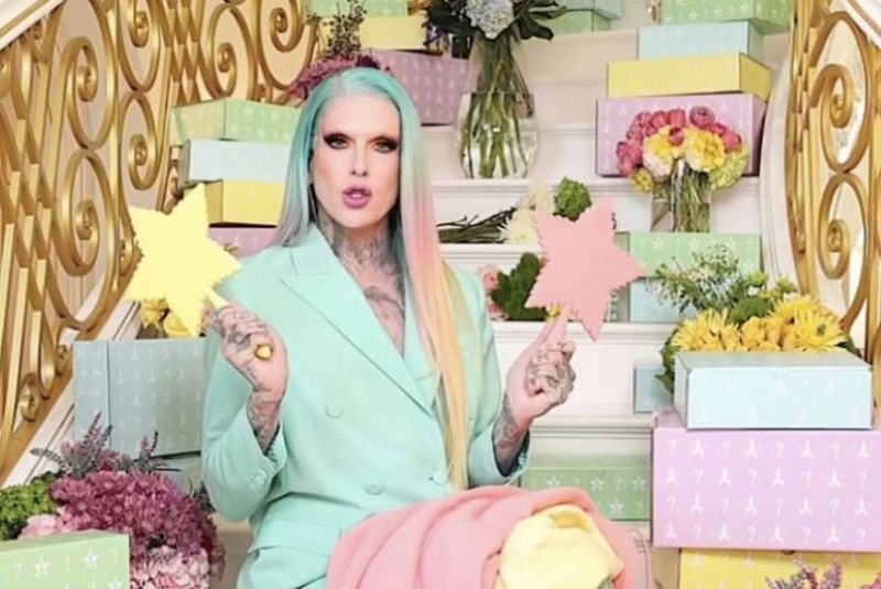 Jeffree Star promoting his Spring Mystery Boxes (Image via YouTube) Magic Star Concealer (Image via Google)