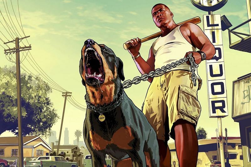 Franklin &amp; Chop (Image via Rockstar Games)