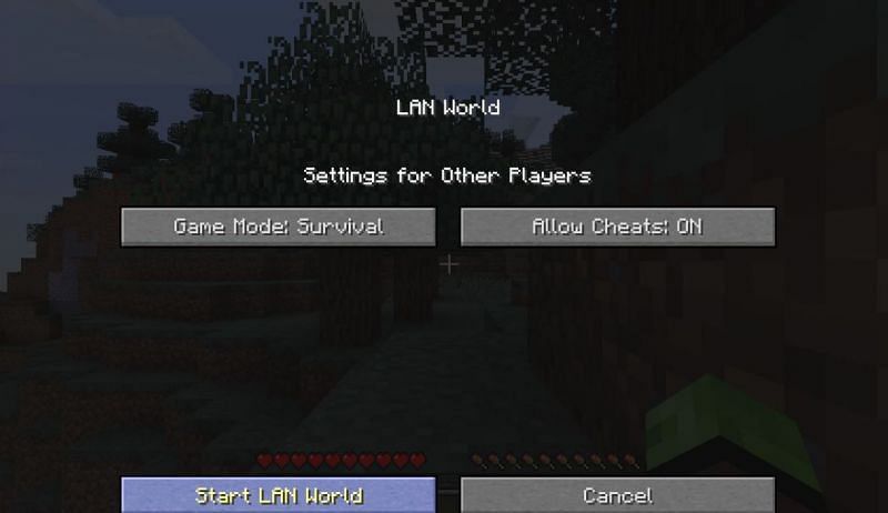 Prerequisite to changing game mode in Minecraft