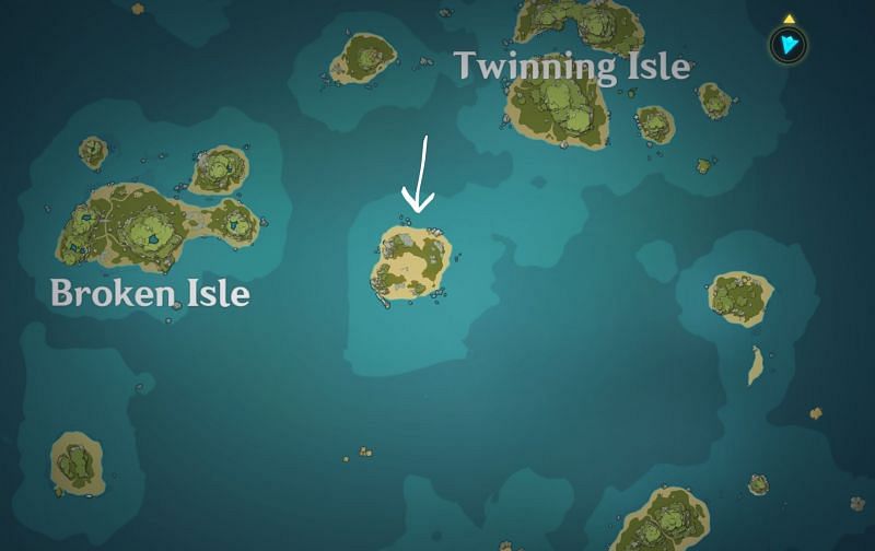 Maguu Kenki&#039;s spawn arena in Archipelago islands (Image via u/deweweewewe)