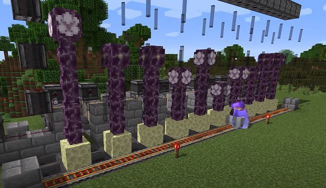 A simple chorus tree farm in Minecraft (Image via ccra.agency)