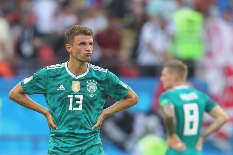 Thomas Muller went goalless at the 2018 World Cup. (Photo by Alexander Hassenstein/Getty Images)