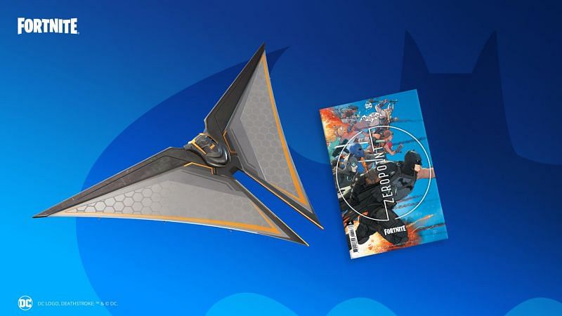 Fans will receive a code for the Deathstroke Zero glider with the Fortnite x Batman comics issue #4 (Image via Epic Games)