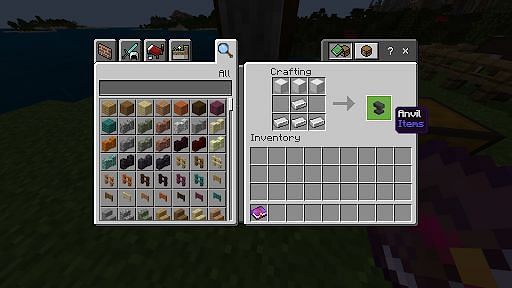 Crafting an &lt;span class=&#039;entity-link&#039; id=&#039;suggestBtn-38&#039;&gt;anvil&lt;/span&gt; for enchantment