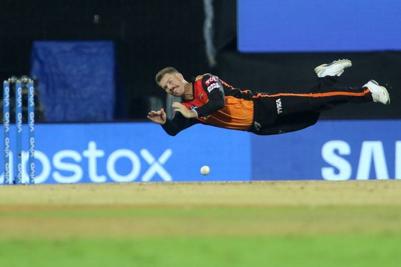 David Warner during IPL 2021