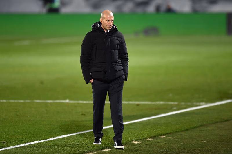 Outgoing Real Madrid manager Zinedine Zidane. (Photo by Denis Doyle/Getty Images)