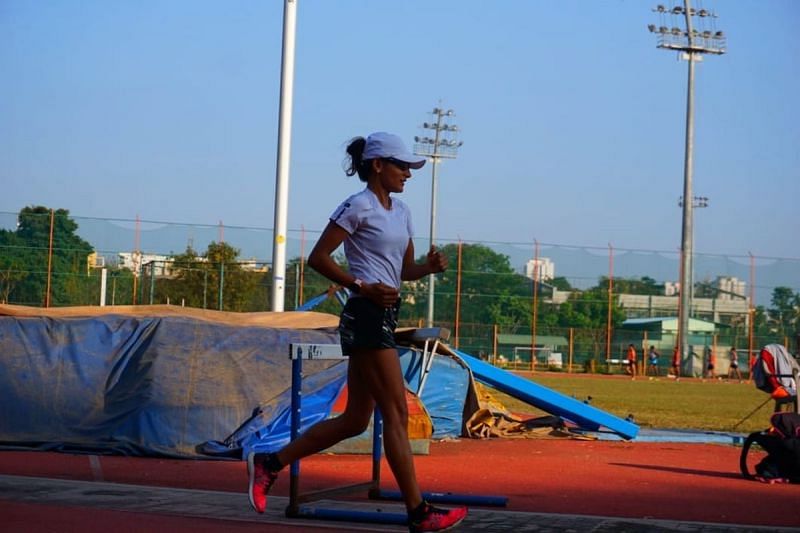 Priyanka Goswami is the second Indian woman race walker to qualify for Tokyo Olympics (Source: Twitter)