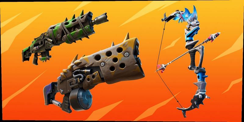 New mythic weapons in Fortnite Season 6 (Image via Epic Games)
