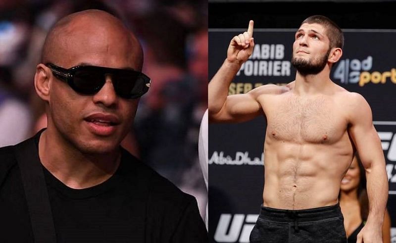 Ali Abdelaziz (left); Khabib Nurmagomedov (right)