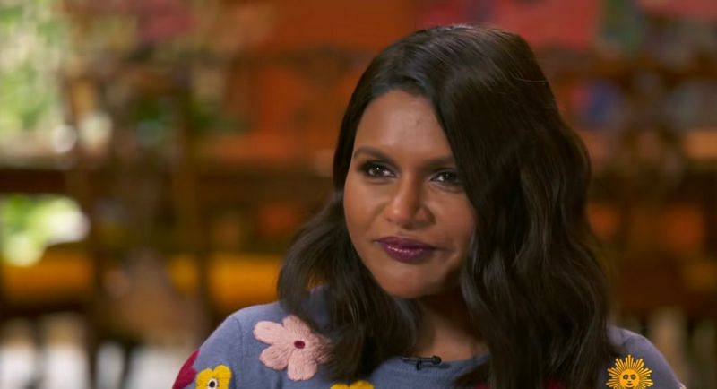 Mindy Kaling on CBS (Image via YouTube)