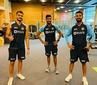 "We rise by lifting others" - Axar Patel shares inspiring message while posing with Jasprit Bumrah and KL Rahul
