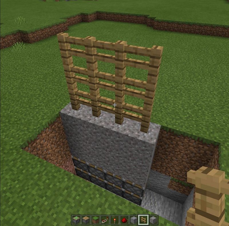 Placing fences on the top of gravel