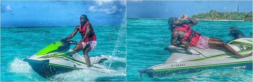 IPL 2021: Chris Gayle spotted enjoying a jet ski ride in the Maldives