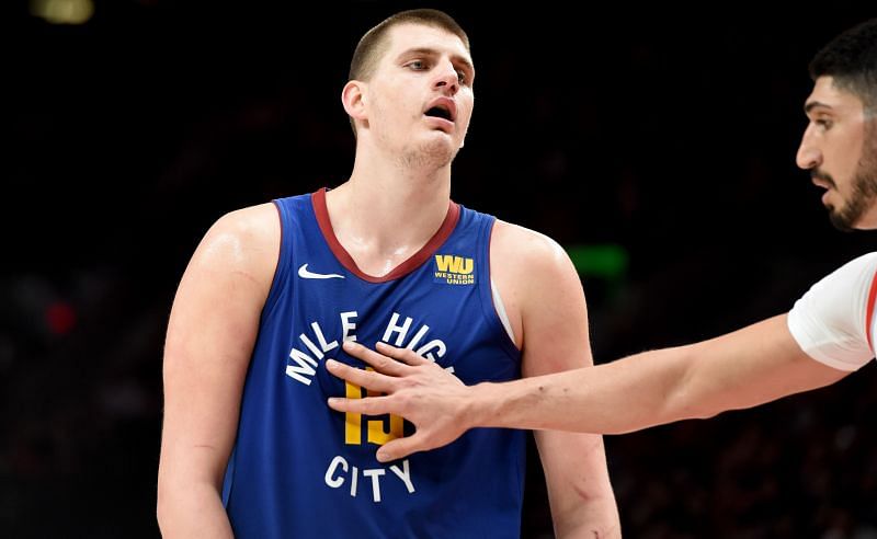 Nikola Jokic #15 of the Denver Nuggets.