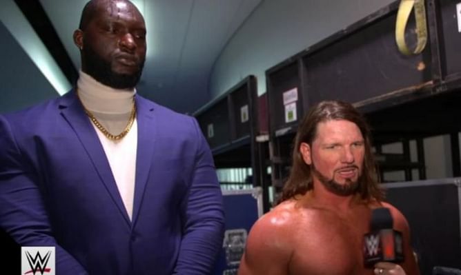 WWE Superstar takes a shot at AJ Styles and Omos before their title match