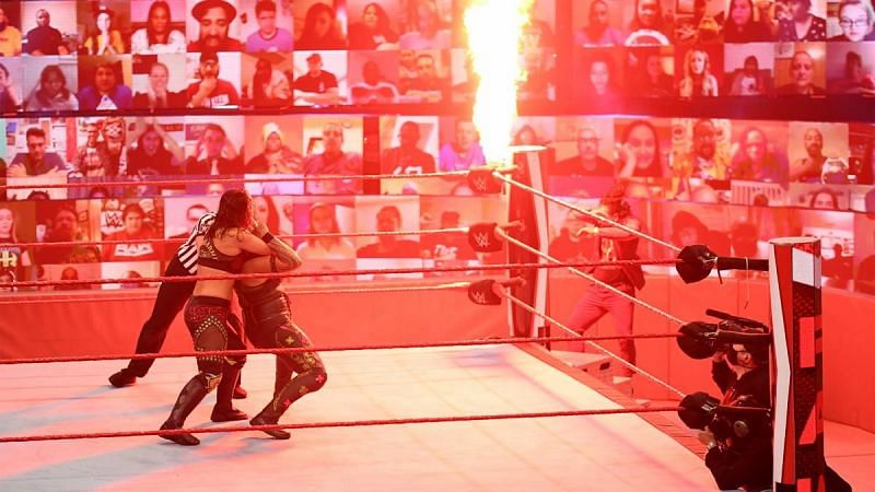 Vince Russo seemed unhappy with the fire distraction spot on RAW.