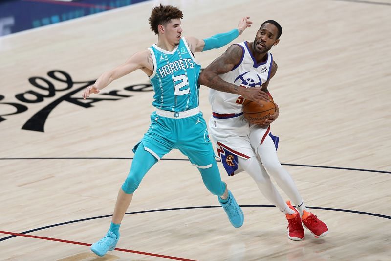 The Denver Nuggets could part ways with Will Barton (pictured battling LaMelo Ball) in the offseason