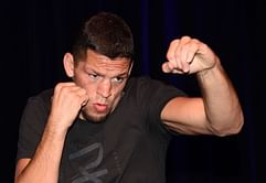 Watch: Nate Diaz trains at the beach ahead of UFC 262