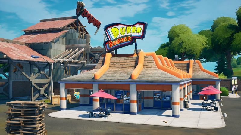 Where is Durr Burger in Fortnite Season 6 (Image via Epic Games)
