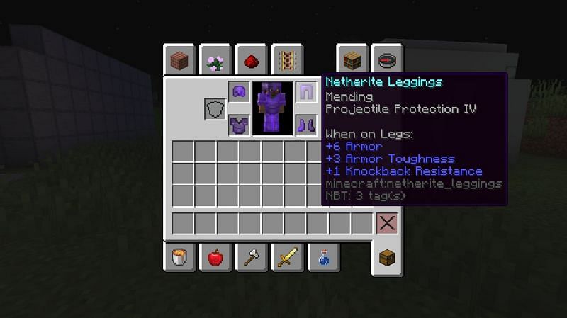 A projectile protection armor (Image via Minecraft)