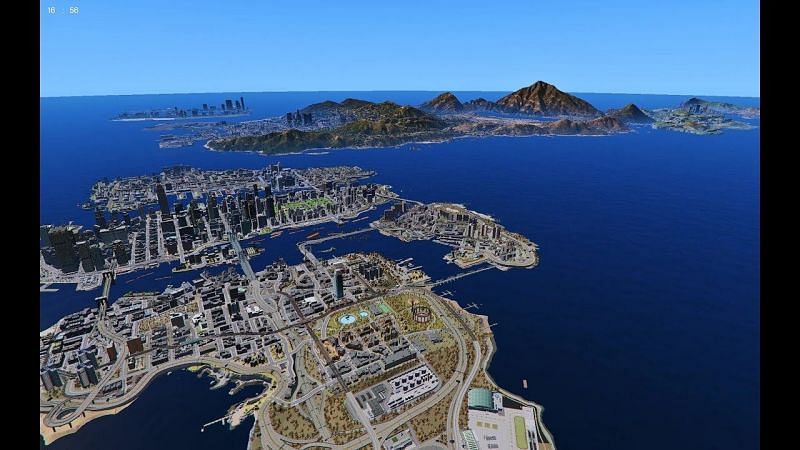 GTA fans want GTA 6 to do what several mods have done with the three main cities (Image via Dideo)