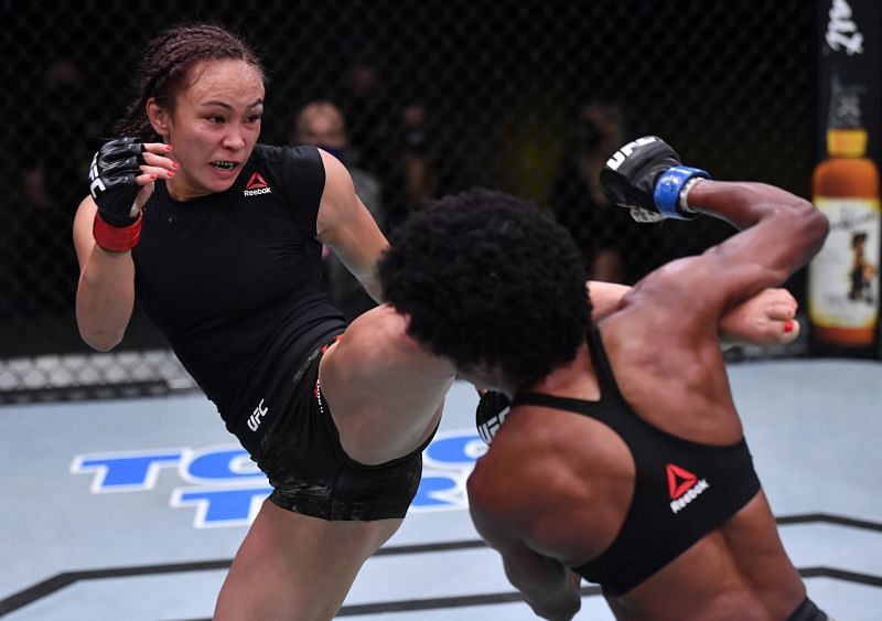 Michelle Waterson is one of the more skilled strikers in the UFC strawweight division