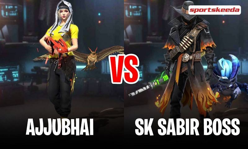 Ajjubhai and SK Sabir Boss in Garena Free Fire