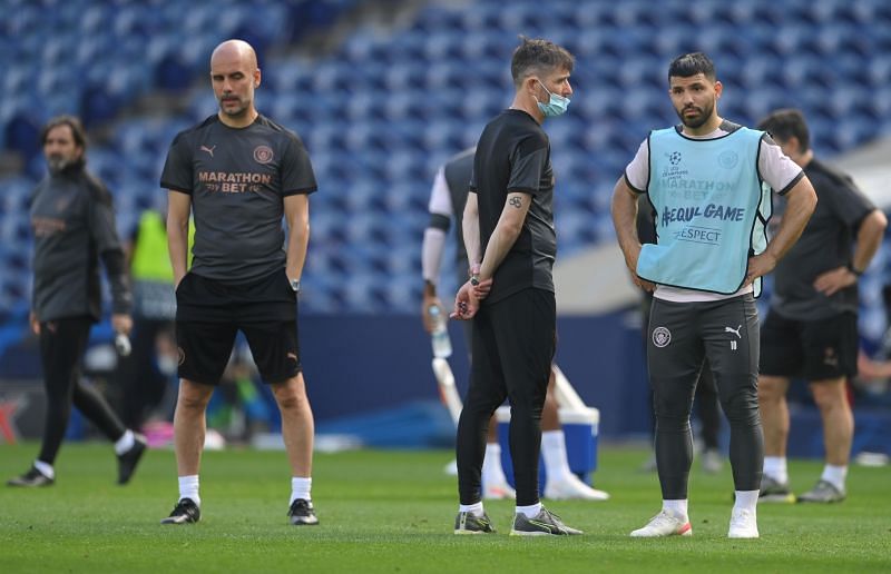 Manchester City FC Training Session and Press Conference - UEFA Champions League Final 2021