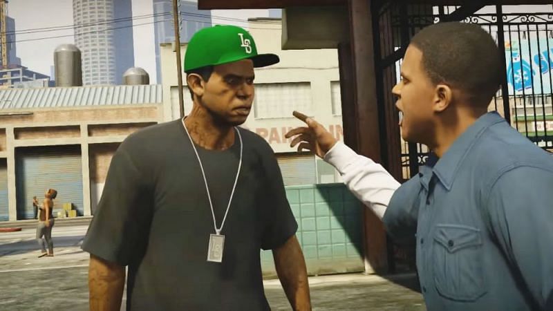 Lamar and Franklin in GTA 5 (Image via GTA Wiki)