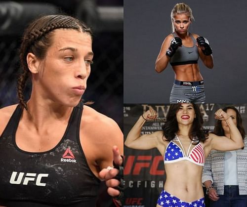 Joanna Jedrzejczyk, Paize VanZant and Rachel Ostovich