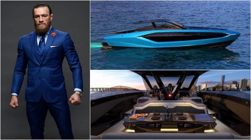 Conor McGregor booked the Lamborghini luxury boat in 2020.