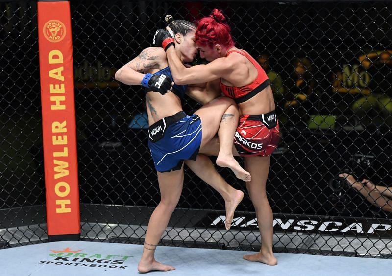 Randa Markos' fight with Luana Pinheiro ended in controversy, with Markos accusing her opponent of faking an injury.