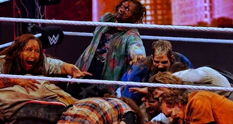 WWE&#039;s use of zombies in a lumberjack match took the term &#039;dead&#039; to a whole new level