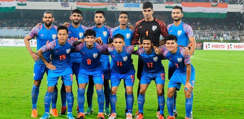 The Indian football team will play three World Cup qualifier games in Qatar in June. (Image: AIFF)