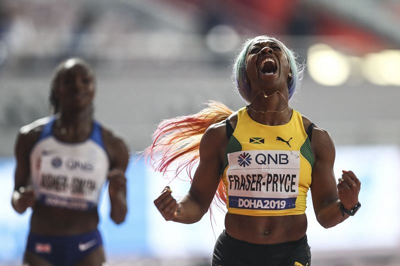 Shelly-Ann Fraser Pryce will be in action at the 2021 Doha Diamond League (Photo by Maja Hitij/Getty Images)