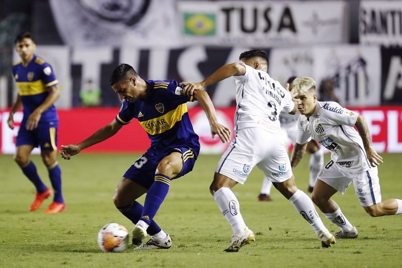 Santos host Boca Juniors in their Copa Libertadores group stage fixture on Tuesday