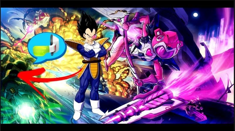 There are speculations that this character is wearing a scouter and Saiyan armor (Image via YouTube/ Tabor Hill)