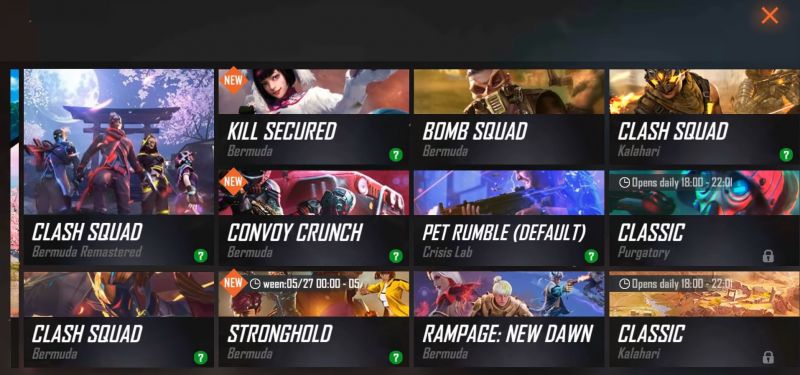 Pet Rumble and Rampage: New Dawn game modes (Image via ALPHA FREEFIRE/YouTube)