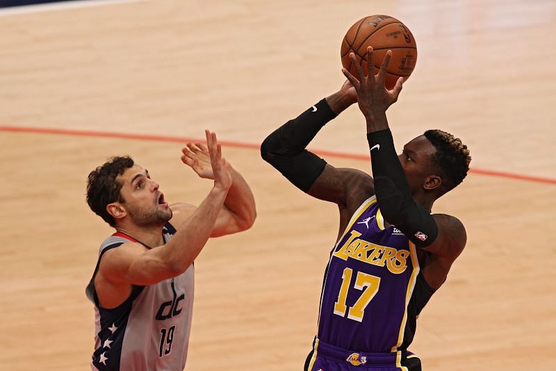 LA Lakers guard Dennis Schr&ouml;der has been out recently due to covid protocols