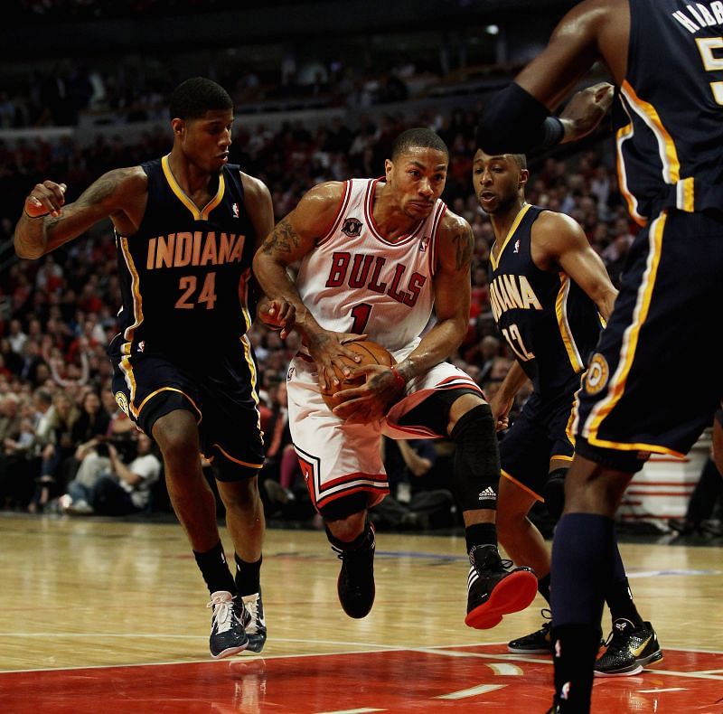 The 2011 Pacers trying to stop Derrick Rose