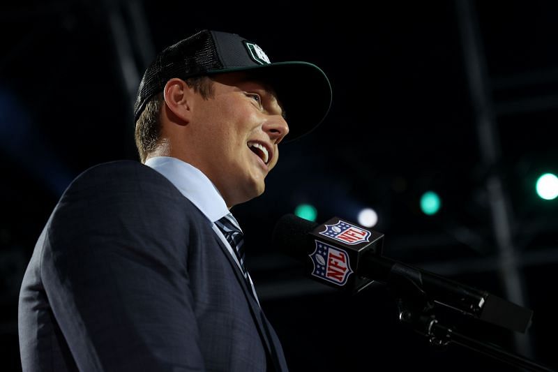 Zach Wilson after being drafted by the NEw York Jets at the 2021 NFL Draft